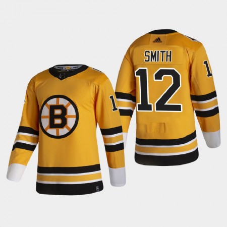 Boston Bruins Craig Smith 12 2020-21 Reverse Retro Authentic Shirt - Mannen